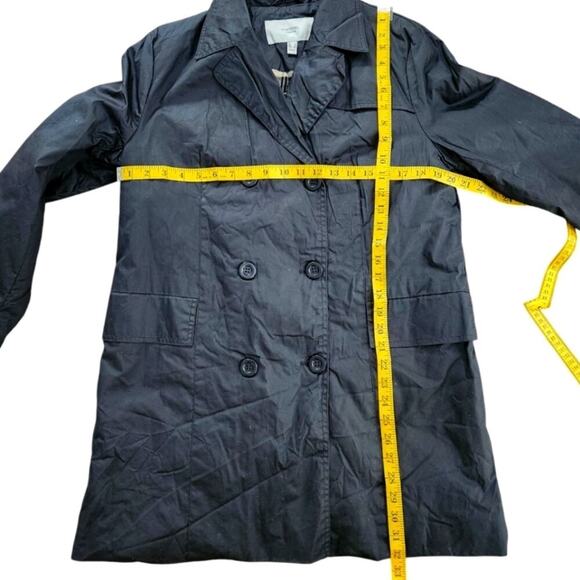 Cortefiel Waxed Double Breasted Rain Coat Size 8 - Picture 5 of 8
